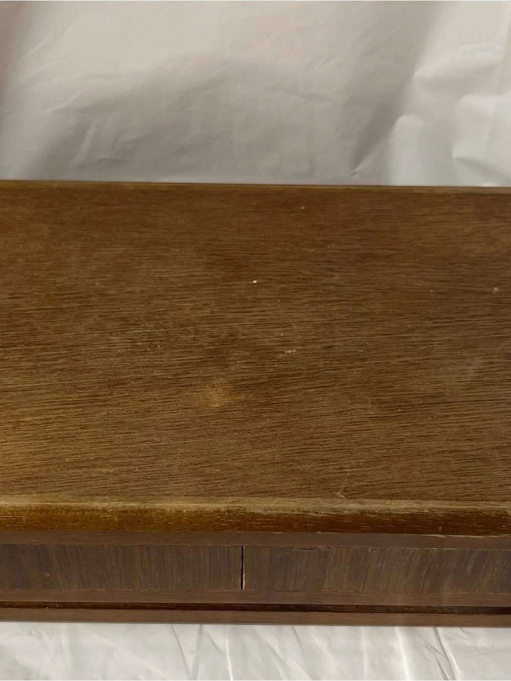Wooden Jewelry Organizer Box Lift Lid with Mirror